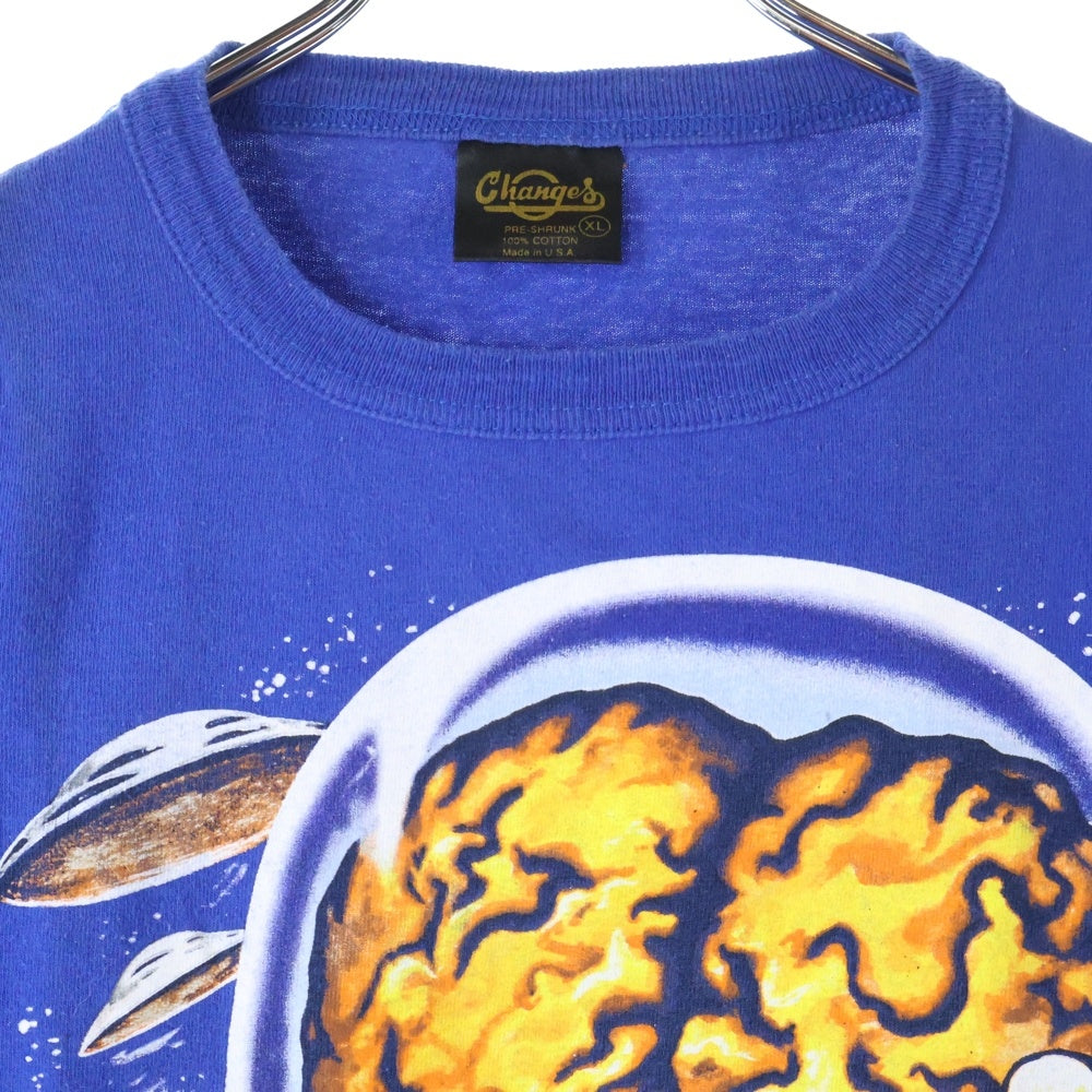 VINTAGE(ヴィンテージ) 90S MARS ATTACKS マーズアタック ティム・バートン ムービープリント 半袖Tシャツ ブルー