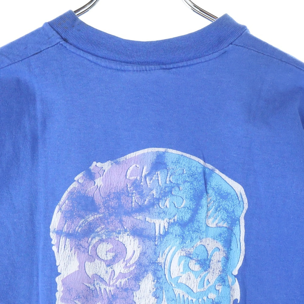 VINTAGE(ヴィンテージ) 90S SKATE RAGS 両面プリント 半袖Tシャツ ブルー