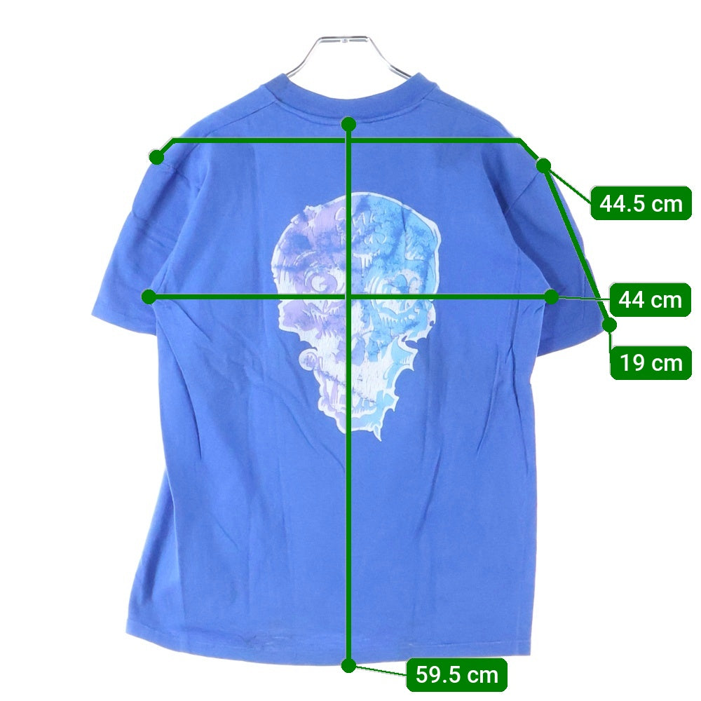 VINTAGE(ヴィンテージ) 90S SKATE RAGS 両面プリント 半袖Tシャツ ブルー