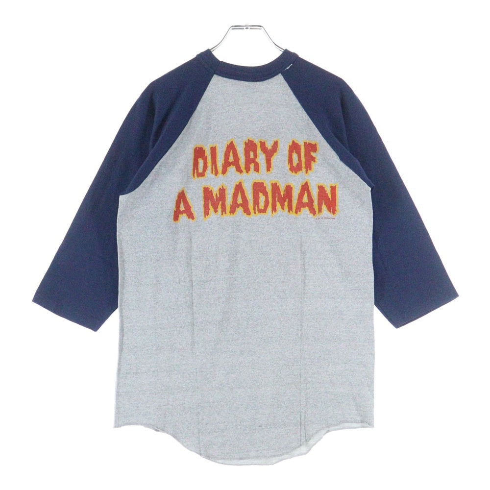 VINTAGE(ヴィンテージ) 80S Ozzy Osbourne Diary Of A Madman Promo オジーオズボーン ラグランスリーブ 長袖Tシャツ グレー