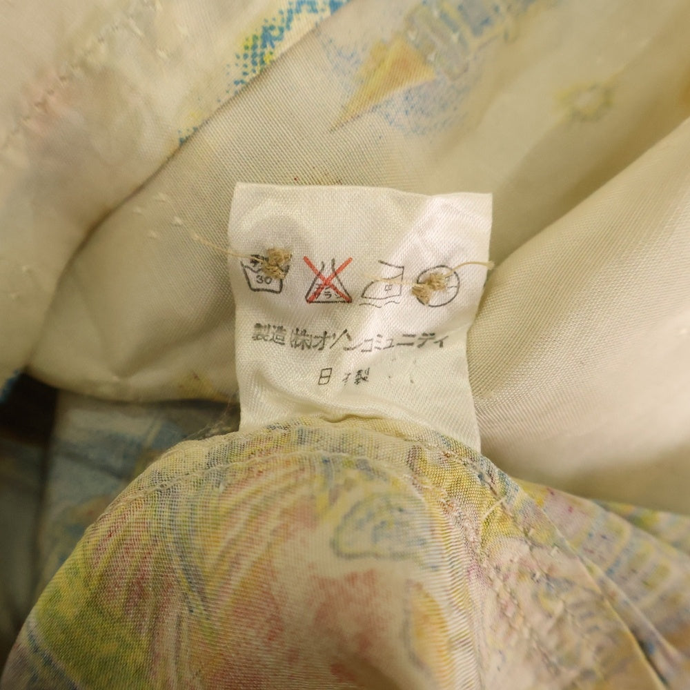 HYSTERIC GLAMOUR(ヒステリックグラマー) 90S 初期タグ グラフィックプリント レーヨン オープンカラー 半袖シャツ ホワイト