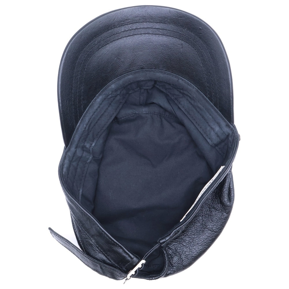 MARC JACOBS(マークジェイコブス) チェーン装飾 レザー キャスケット ブラック