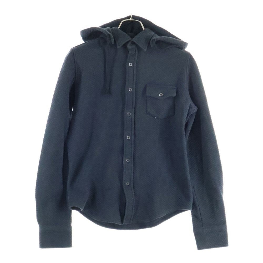 RAF SIMONS(ラフシモンズ) 初期タグ キルティング フーディー 長袖シャツ ブラック