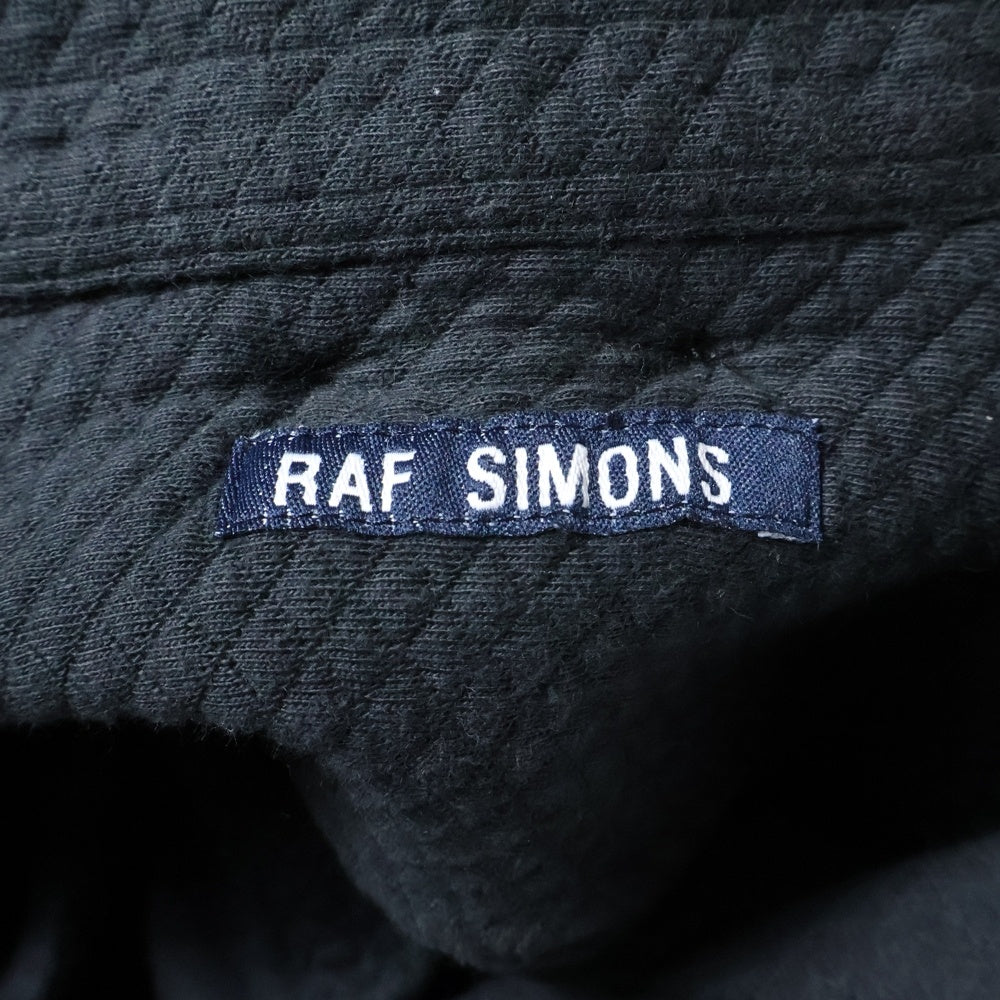RAF SIMONS(ラフシモンズ) 初期タグ キルティング フーディー 長袖シャツ ブラック