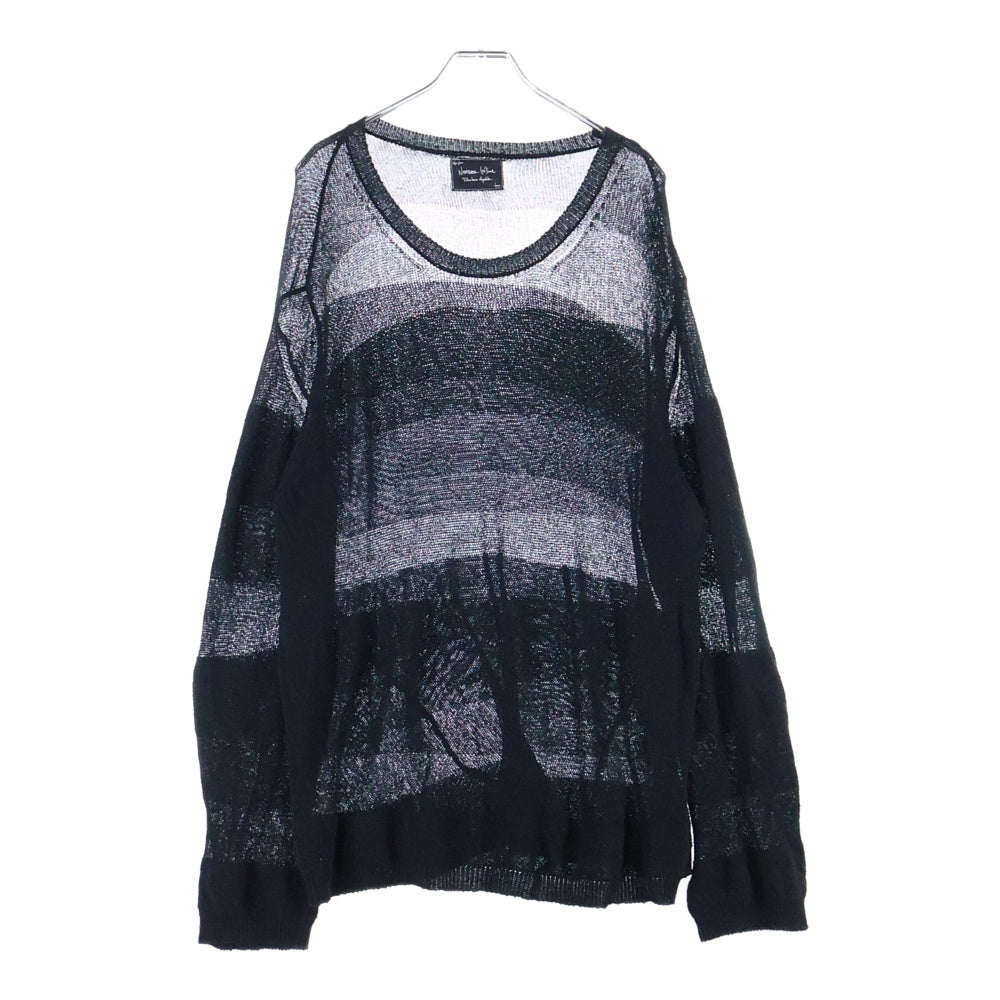 NUMBER (N)INE(ナンバーナイン) Archive SUMMER KNIT アーカイブ シャドーボーダー サマーニット ブラック