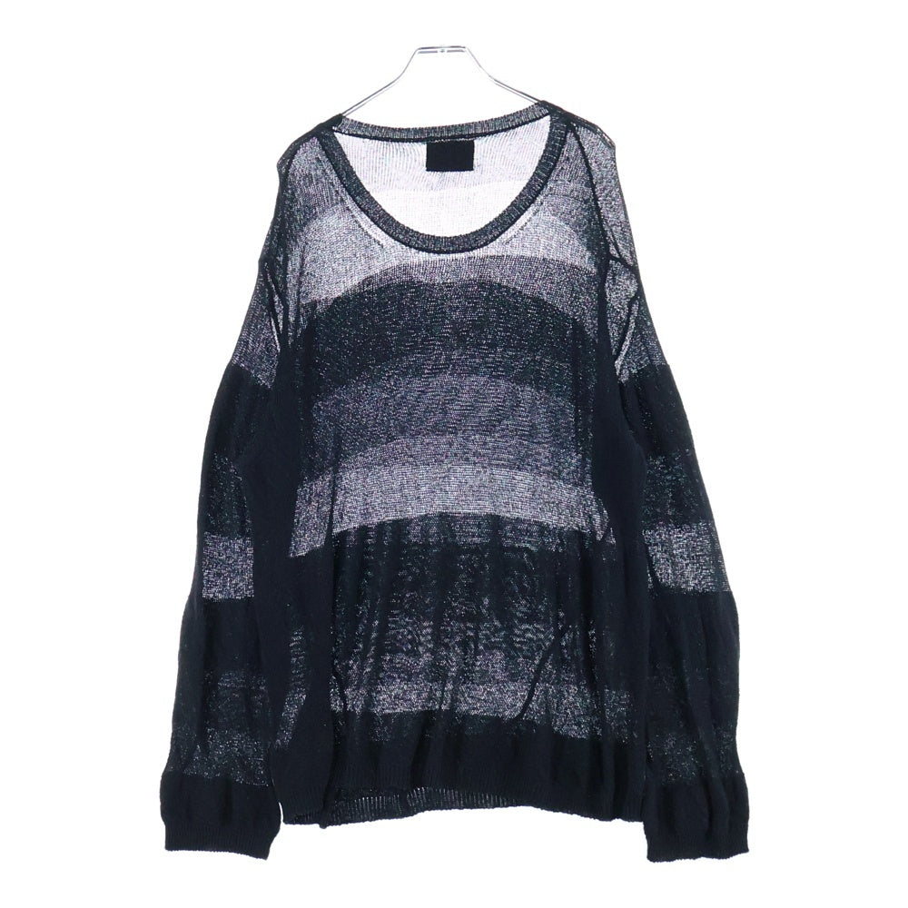 NUMBER (N)INE(ナンバーナイン) Archive SUMMER KNIT アーカイブ シャドーボーダー サマーニット ブラック