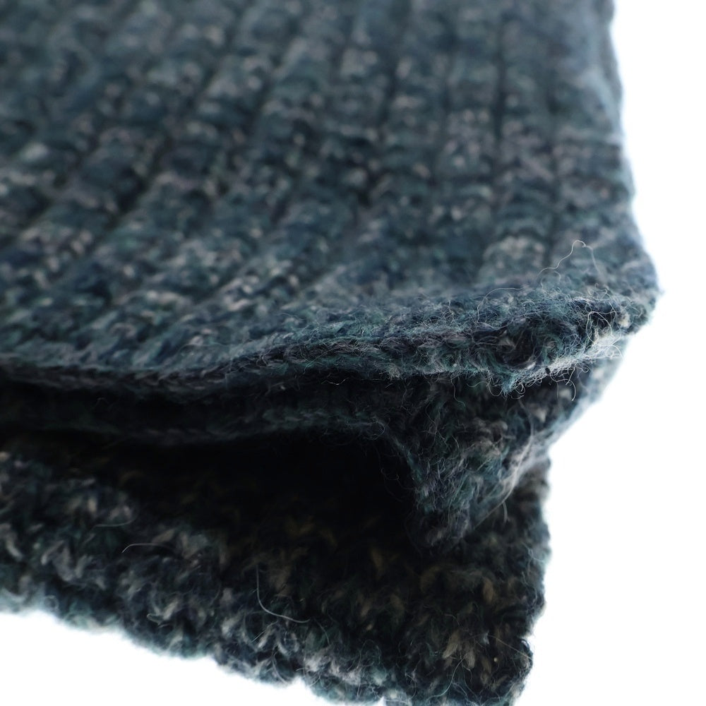 Y's for men(ワイズフォーメン) メランジ アゼ編み マフラー グリーン