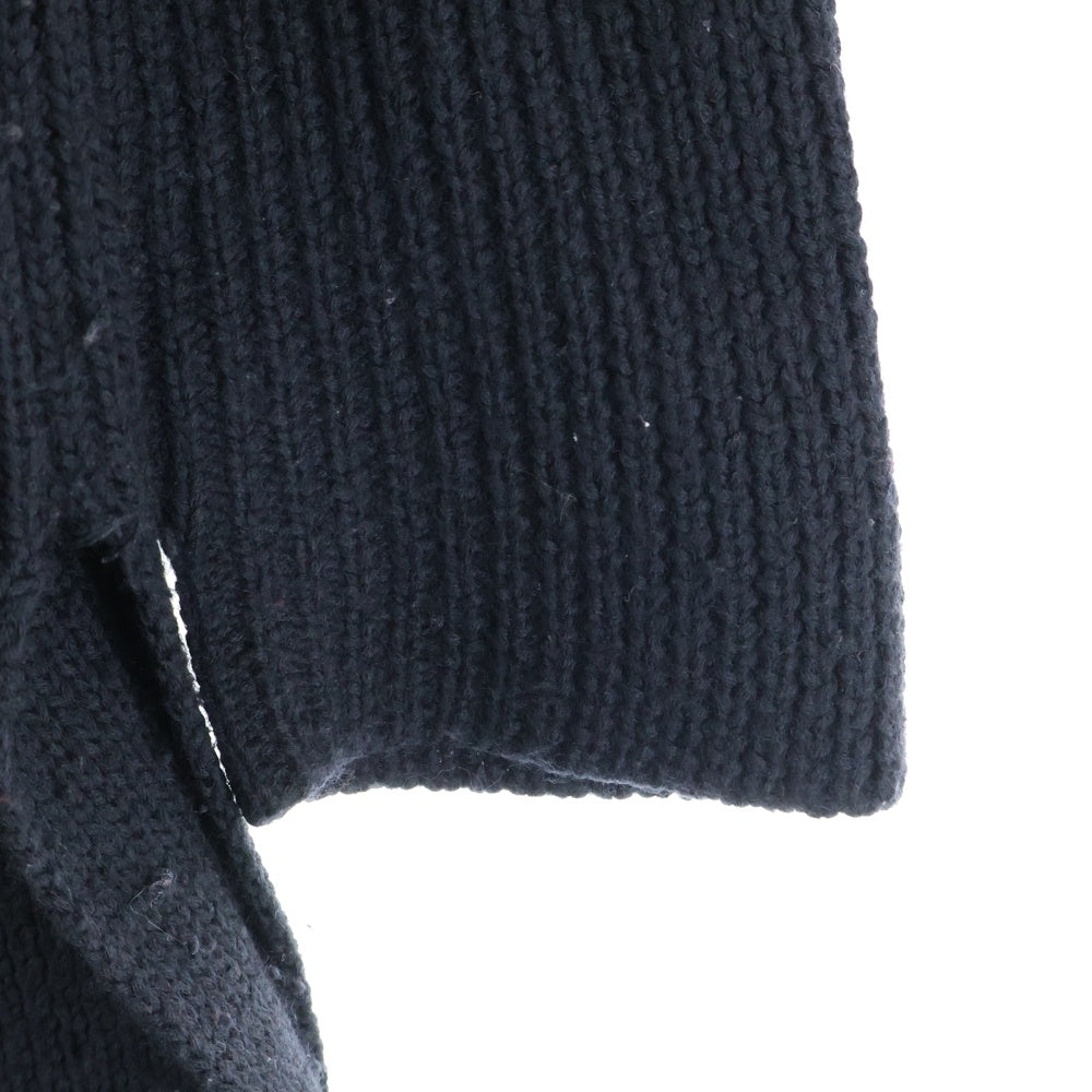 Yohji Yamamoto(ヨウジヤマモト) 96AW ARCHIVE HALF ZIP TURTLE LONG KNIT ハーフジップ タートル ロング ニット ブラック FG-K39-966