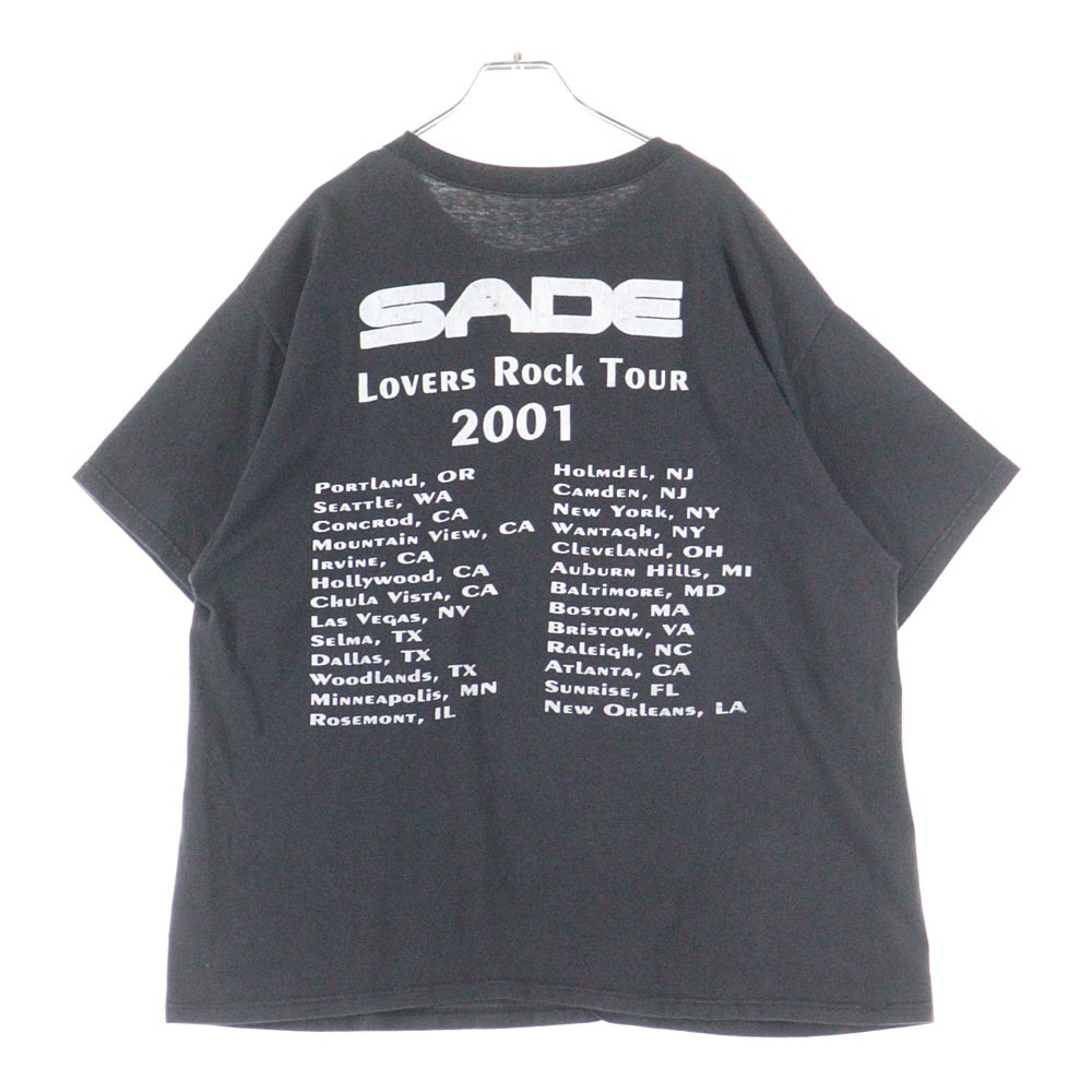 VINTAGE(ヴィンテージ) 00s SADE LOVERS ROCK TOUR 2001 シャーデー Tシャツ 半袖カットソー ブラック