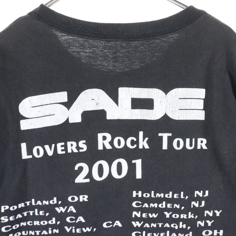 VINTAGE(ヴィンテージ) 00s SADE LOVERS ROCK TOUR 2001 シャーデー Tシャツ 半袖カットソー ブラック
