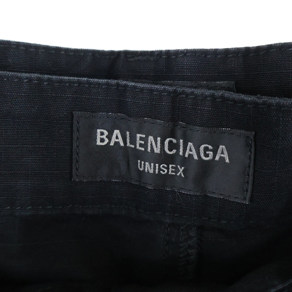 BALENCIAGA(バレンシアガ) Apron Cargo Pants Skirt エプロン スカート カーゴパンツ ブラック 748599 TKP27