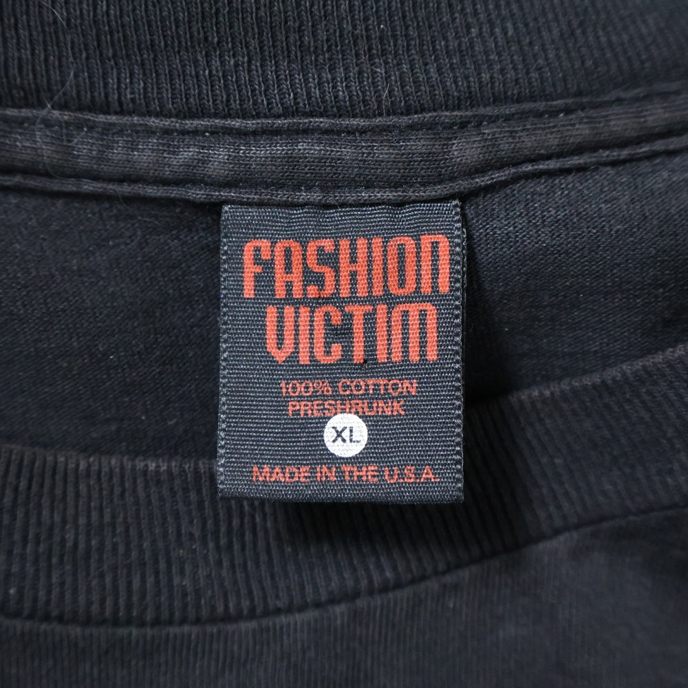 VINTAGE(ヴィンテージ) 90s NEON GENESIS EVANGELION TEE FASHION VICTIM 新世紀エヴァンゲリオン 初号機 プリント 半袖Tシャツ カットソー ブラック