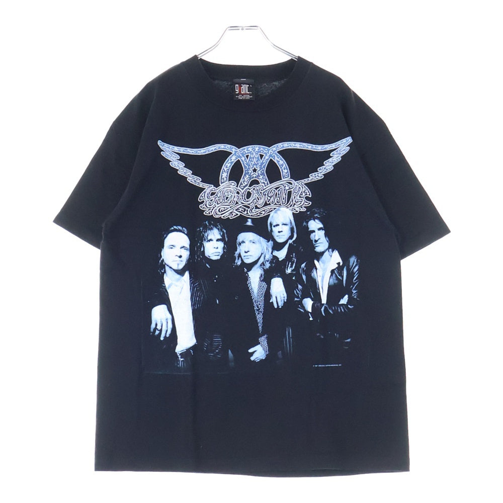 VINTAGE(ヴィンテージ) 90s AEROSMITH NINE LIVES エアロスミス Tシャツ 半袖カットソー ブラック