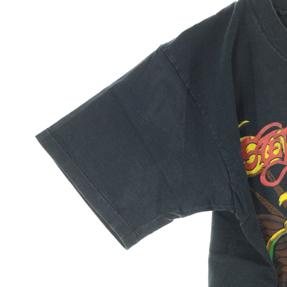 VINTAGE(ヴィンテージ) 90s AEROSMITH AERO FORCE ONE エアロスミス 両面プリント Tシャツ 半袖カットソー ブラック