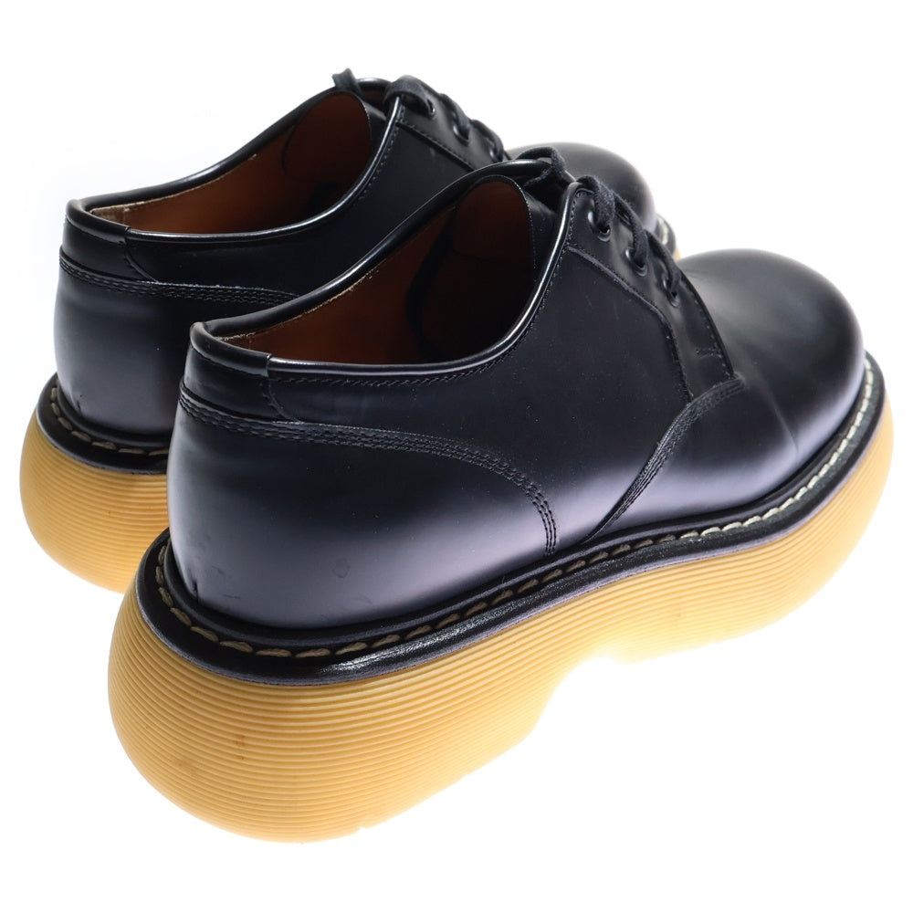 BOTTEGA VENETA(ボッテガヴェネタ) 21AW バウンス レザー レースアップ ローカット シューズ ブラック