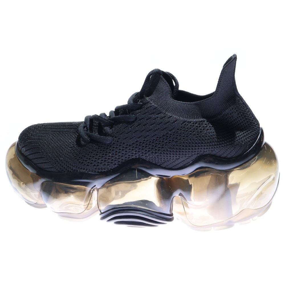 grounds(グラウンズ) MOOPIE ニット ローカット スニーカー ブラック