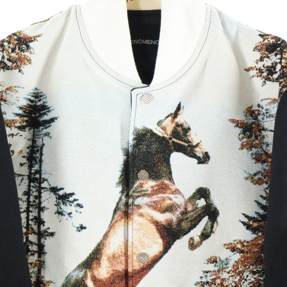 PHENOMENON(フェノメノン) 21AW HORSE BLOUSON ホース ブルゾン ジャガード ジャケット マルチカラー