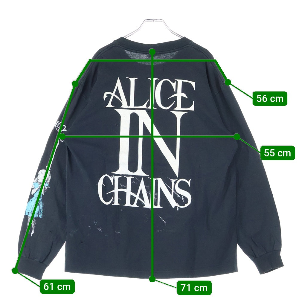 VINTAGE(ヴィンテージ) 90s ALICE IN CHAINS ALICE HANGING L/S アリスインチェイン 長袖Tシャツ ロングスリーブ カットソー ブラック
