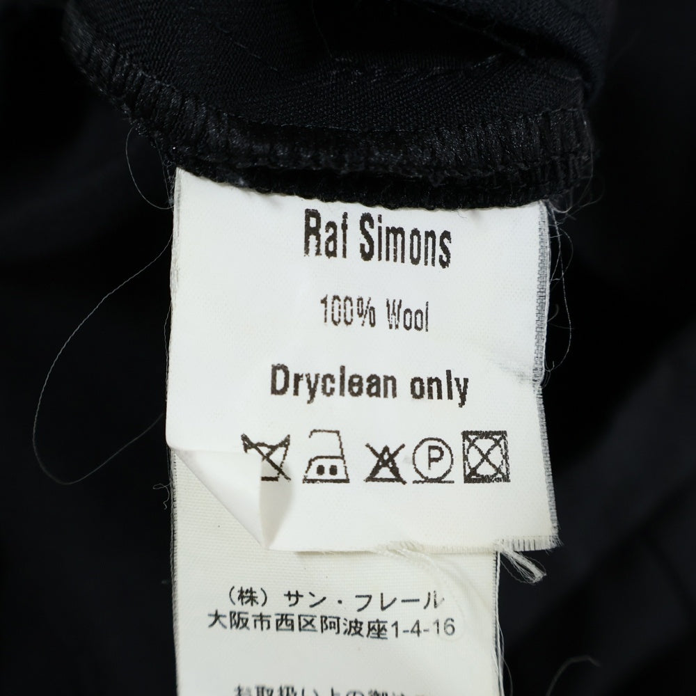 RAF SIMONS(ラフシモンズ) 05AW 3Tuck Wool Pants 3タック ウール スラックス ブラック