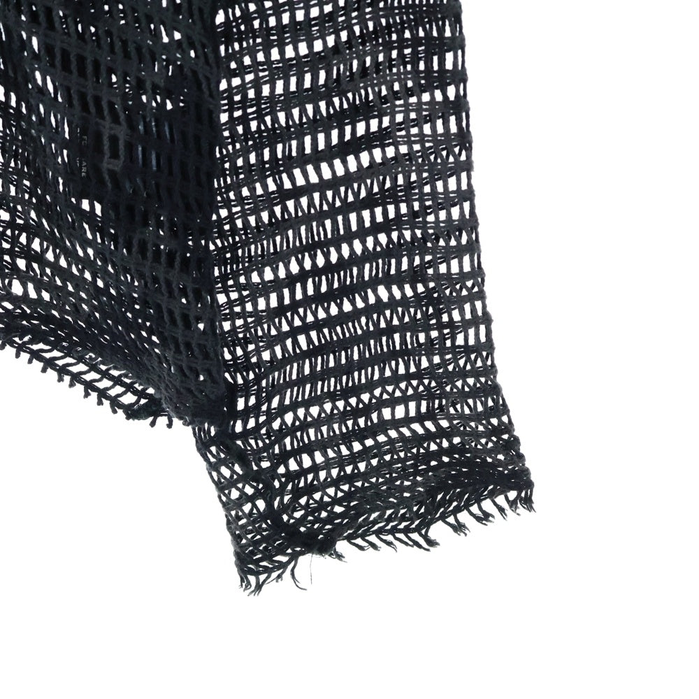 NUMBER (N)INE(ナンバーナイン) 04SS GIVE期 ハートトライバル メッシュ カットソー 長袖Tシャツ ブラック