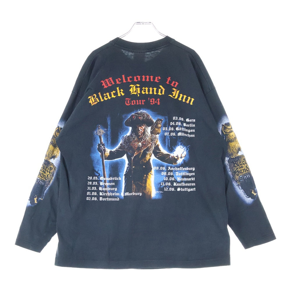 VINTAGE(ヴィンテージ) 90s RUNNING WILD BLACK HAND INN ランニング ワイルド ロンT 長袖カットソー ブラック