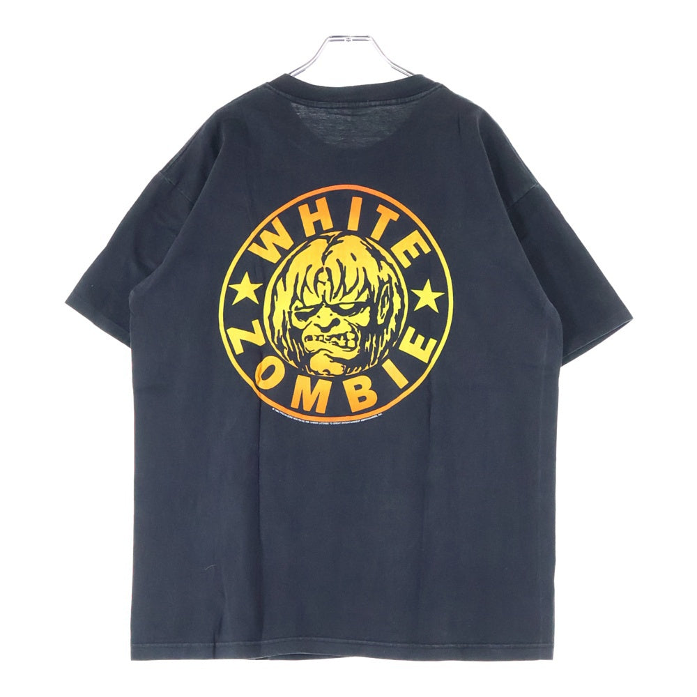VINTAGE(ヴィンテージ) 00s WHITE ZOMBIE ASTRO-CREEP ホワイトゾンビ 両面プリント Tシャツ 半袖カットソー ブラック
