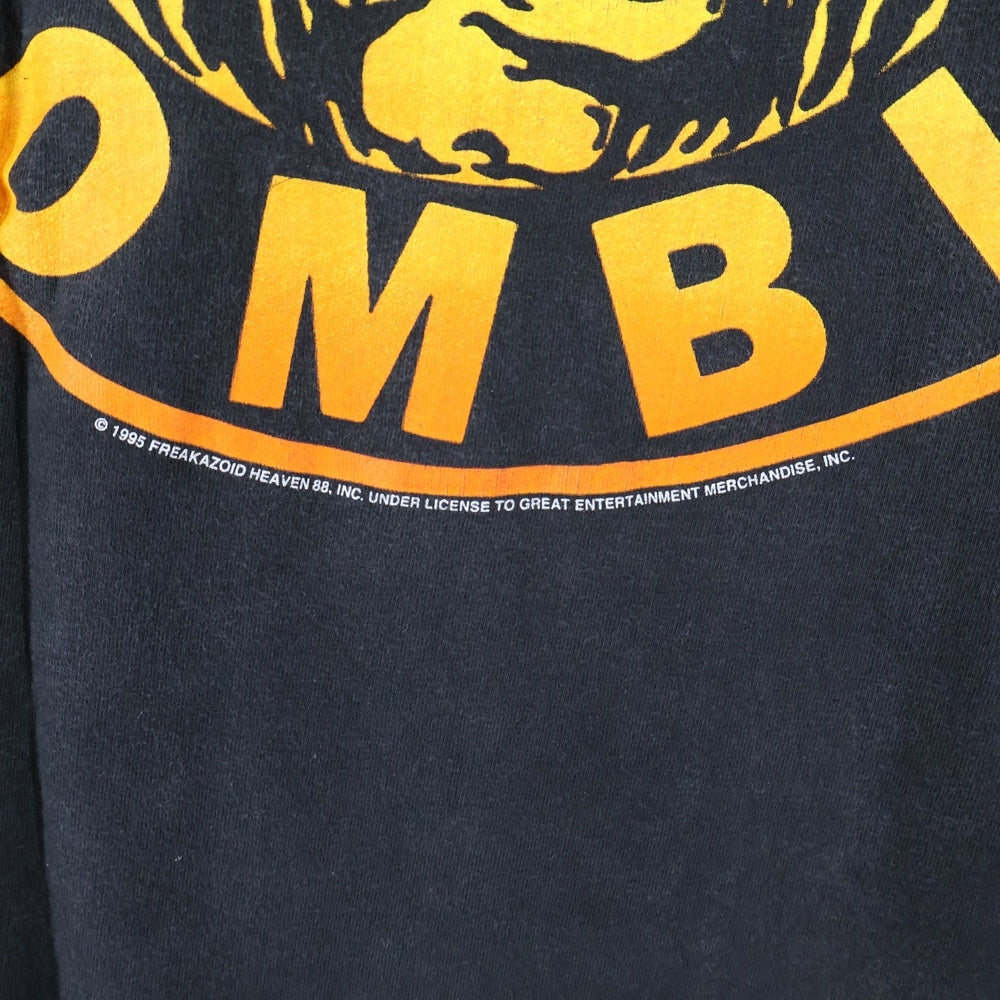 VINTAGE(ヴィンテージ) 00s WHITE ZOMBIE ASTRO-CREEP ホワイトゾンビ 両面プリント Tシャツ 半袖カットソー ブラック