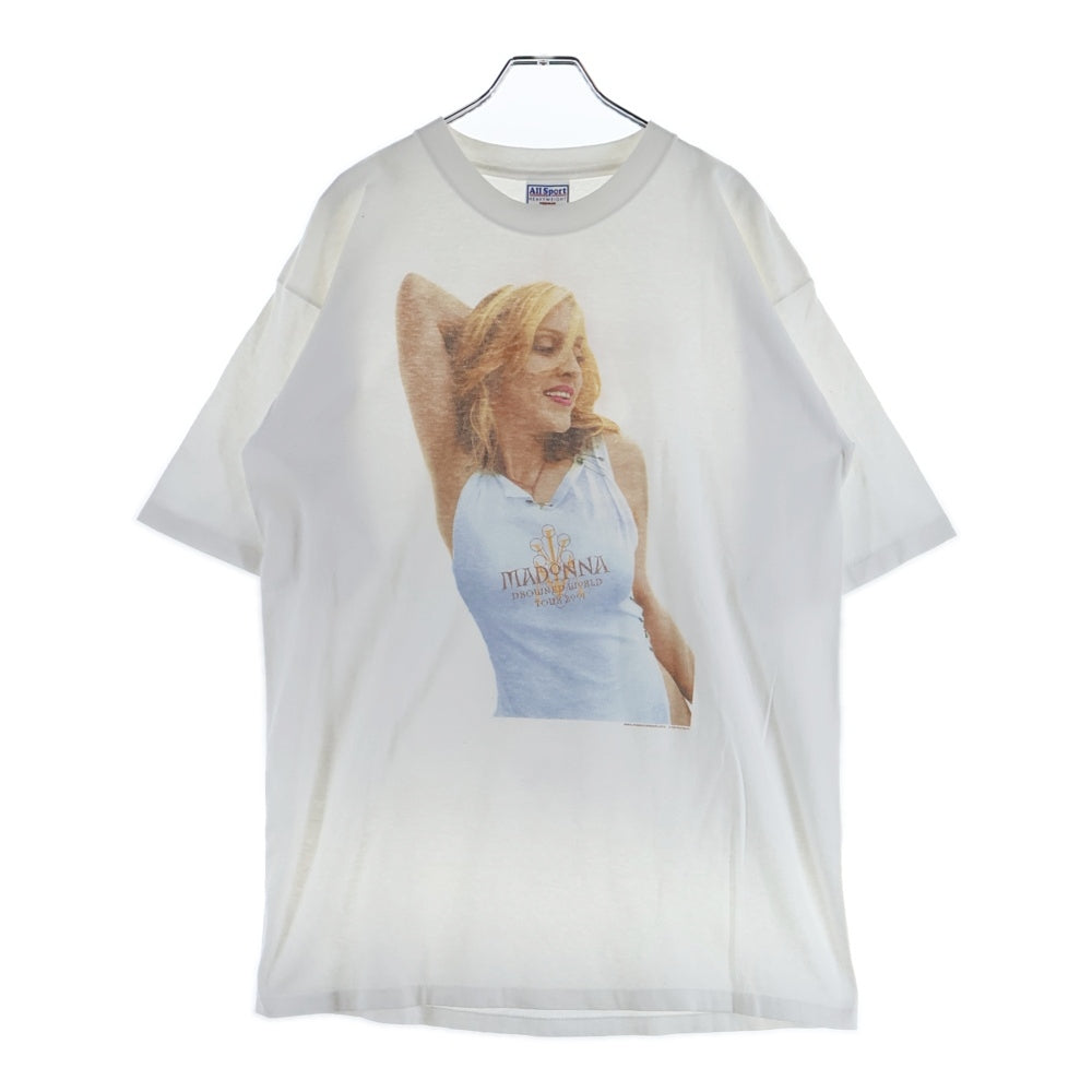 VINTAGE(ヴィンテージ) 00s MADONNA DROWNED WORLD TOUR マドンナ Tシャツ 半袖カットソー ホワイト