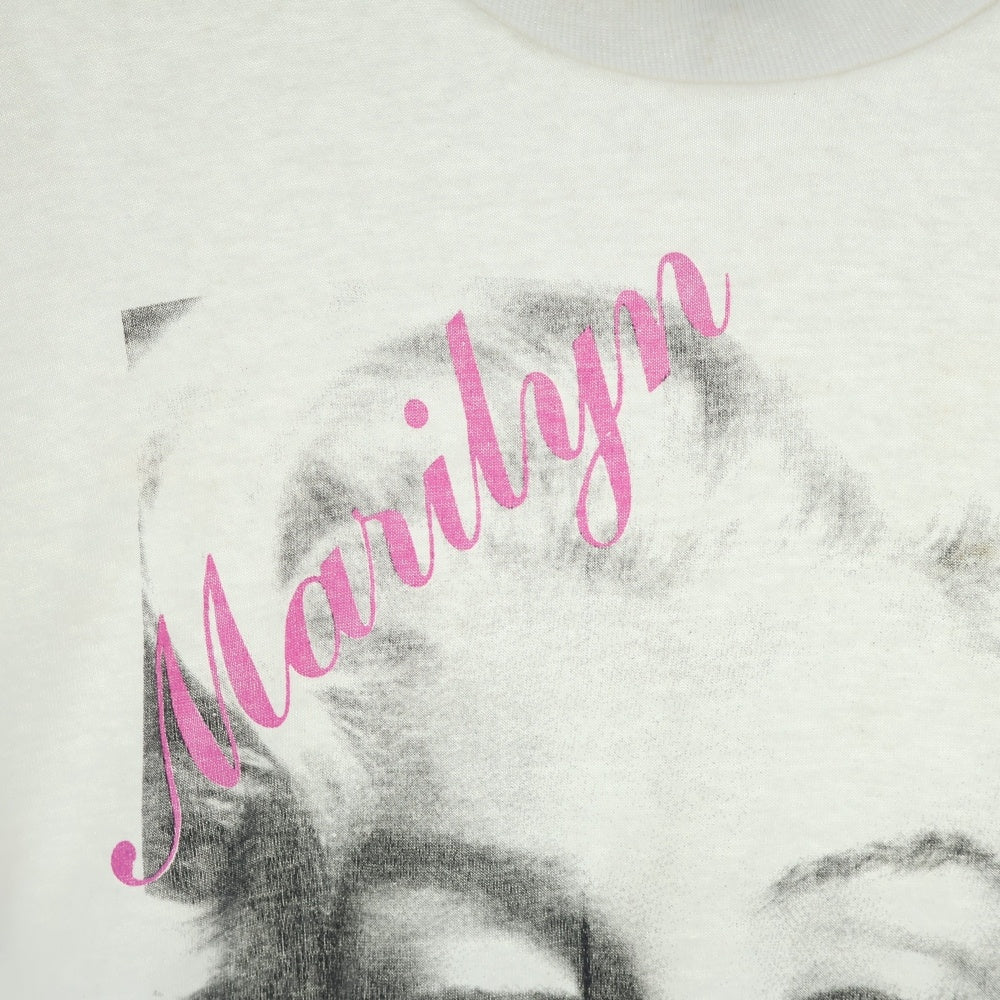 VINTAGE(ヴィンテージ) 80s MARILYN MONROE マリリンモンロー Tシャツ 半袖カットソー ホワイト