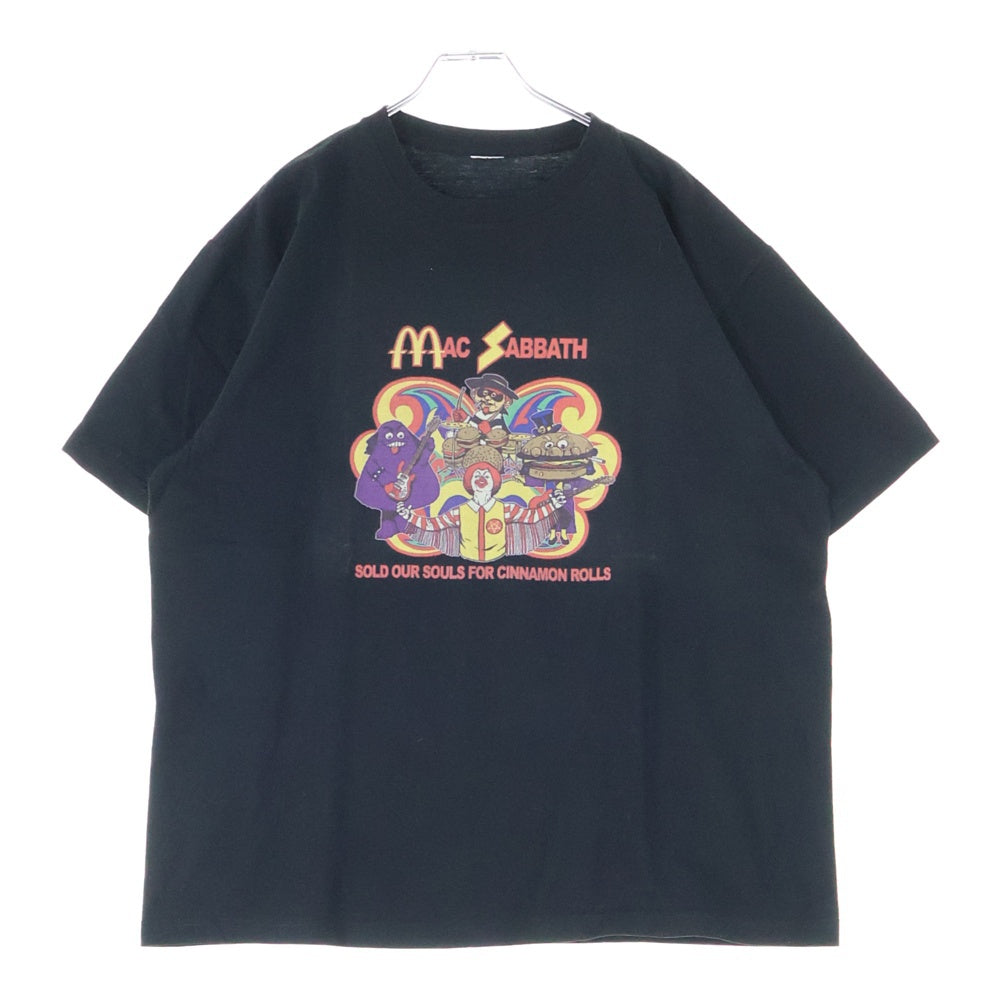 VINTAGE(ヴィンテージ) MAC SABBATH マックサバス フロント プリント Tシャツ 半袖カットソー ブラック