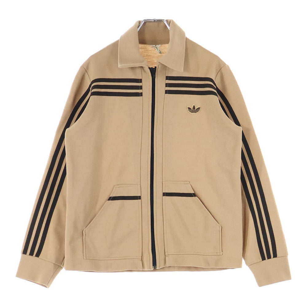 adidas(アディダス) 70s トラックジャケット ジップアップ ガイコツ ジャージ ブラウン