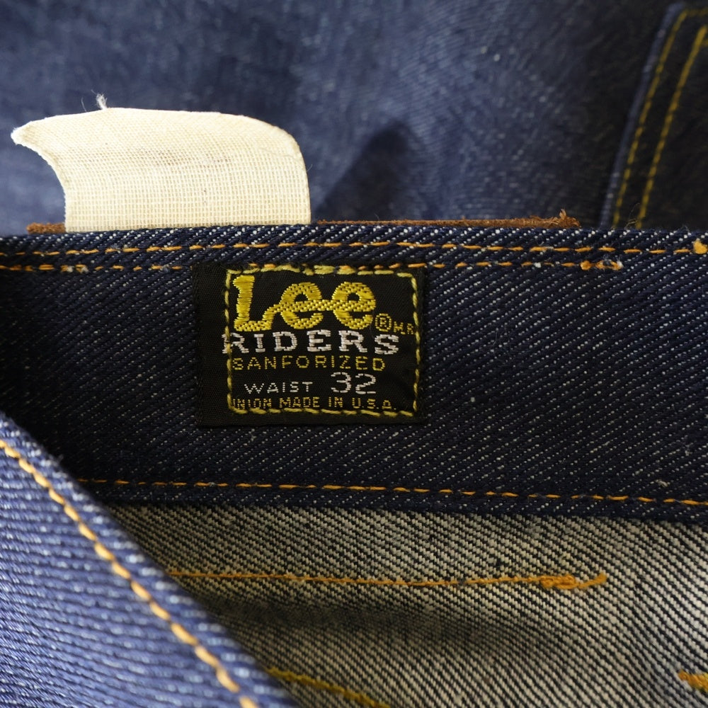 LEE(リー) 60-70s RIDERS 101Z USA製 ボタン裏刻印25 デニム パンツ インディゴ