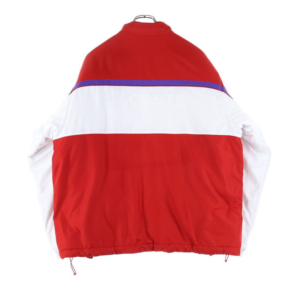 SUPREME(シュプリーム) 19AW ×LACOSTE puffy half zip pullover ラコステ パフィ ハーフジップ プルオーバー ナイロン ダウンジャケット レッド