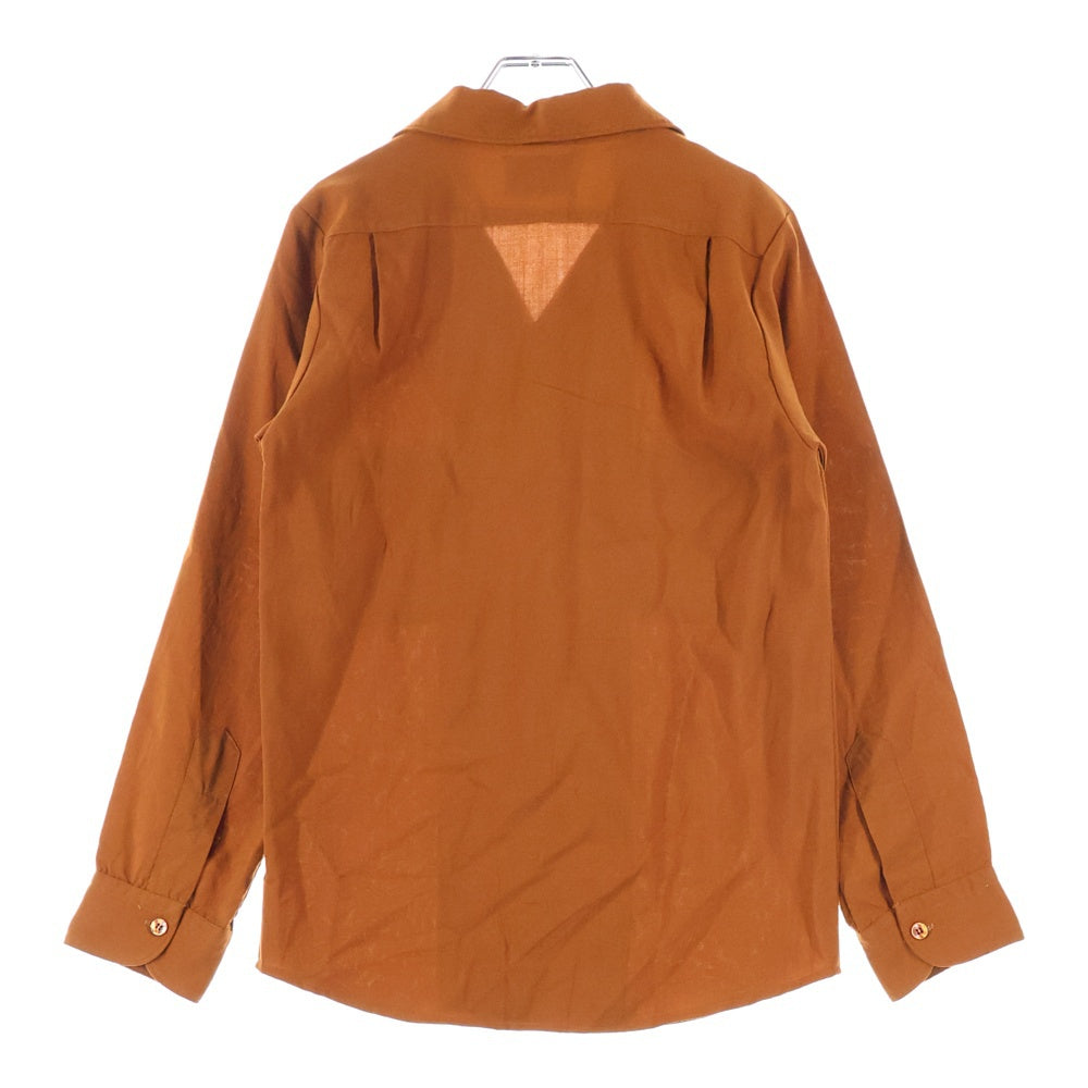 PENDLETON(ペンドルトン) 60-70s VINTAGE オープンカラー ウール 長袖シャツ ブラウン