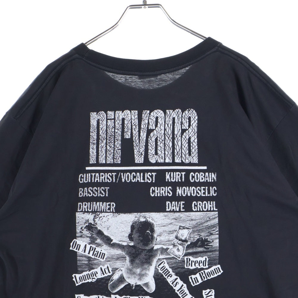 VINTAGE(ヴィンテージ) 90s NIRVANA nevermind promo bootleg ニルヴァーナ ネヴァーマインド プロモ ブートレグ 半袖Tシャツ カットソー ブラック