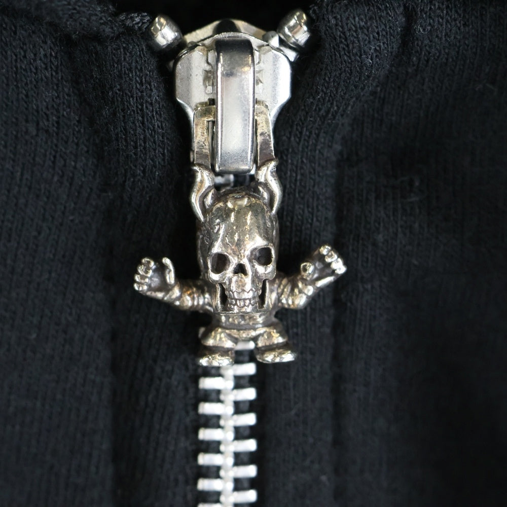 CHROME HEARTS(クロムハーツ) FOTI HOODIE ZIP ジップフォティ バックフォティプリント ジップアップパーカー ブラック
