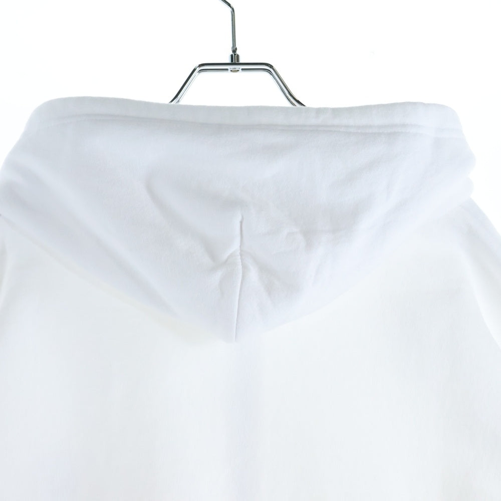 CHROME HEARTS(クロムハーツ) SWTSHRT HD ZIP アームロゴ ジップアップ パーカー ホワイト/ブルー