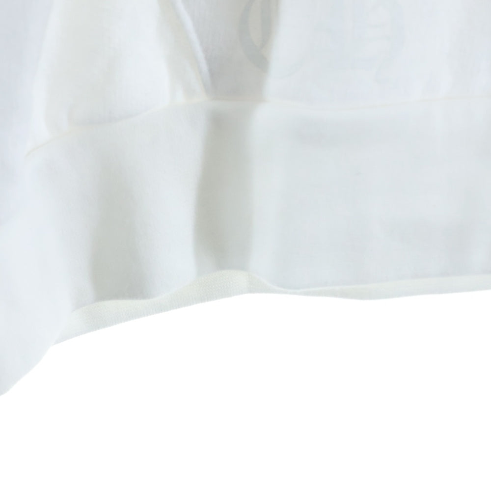 CHROME HEARTS(クロムハーツ) SWTSHRT HD ZIP アームロゴ ジップアップ パーカー ホワイト/ブルー