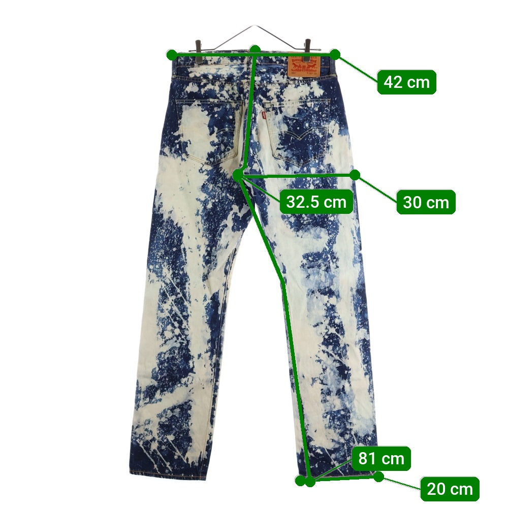 Levi's(リーバイス) 501 SPLASH BLEACH DENIM PANTS PC9-00501-1873 スプラッシュ ブリーチ デニム パンツ ブルー/ホワイト
