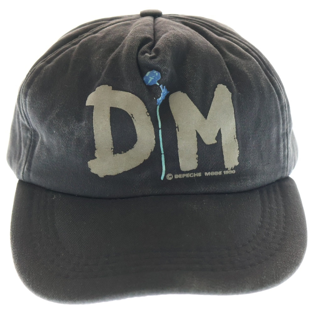 VINTAGE(ヴィンテージ) 90s DEPECHE MODE 1990 ロゴキャップ 帽子 ブラック