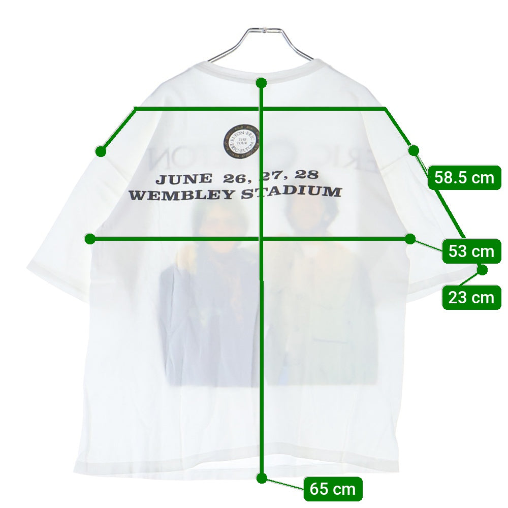 VINTAGE(ヴィンテージ) 90s Eric Clapton×Elton John 1992 tour tee euro 半袖Tシャツ カットソー ホワイト