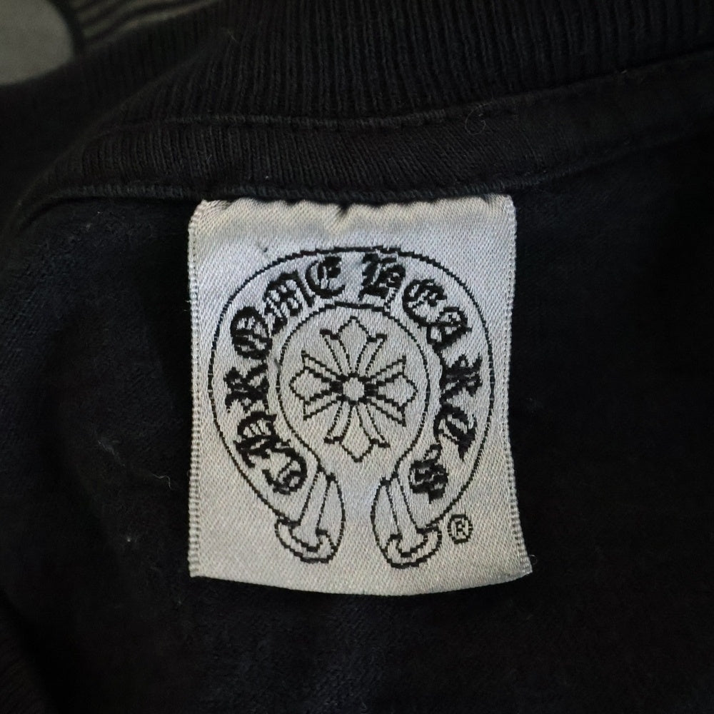CHROME HEARTS(クロムハーツ) OLD SCROLL LABEL STAR CROSS S/S TEE オールド スクロールラベル スタークロス 半袖プリントTシャツ カットソー ブラック