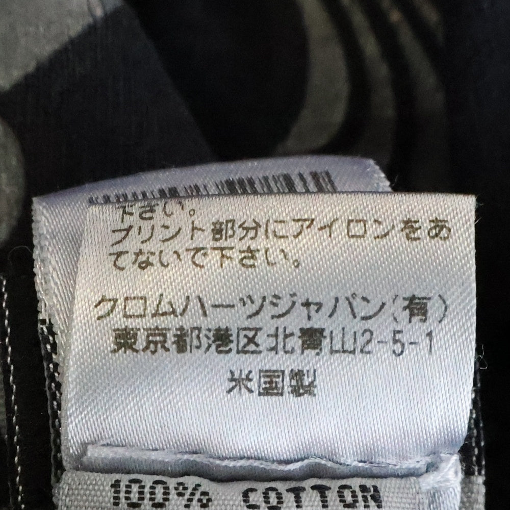 CHROME HEARTS(クロムハーツ) OLD SCROLL LABEL STAR CROSS S/S TEE オールド スクロールラベル スタークロス 半袖プリントTシャツ カットソー ブラック