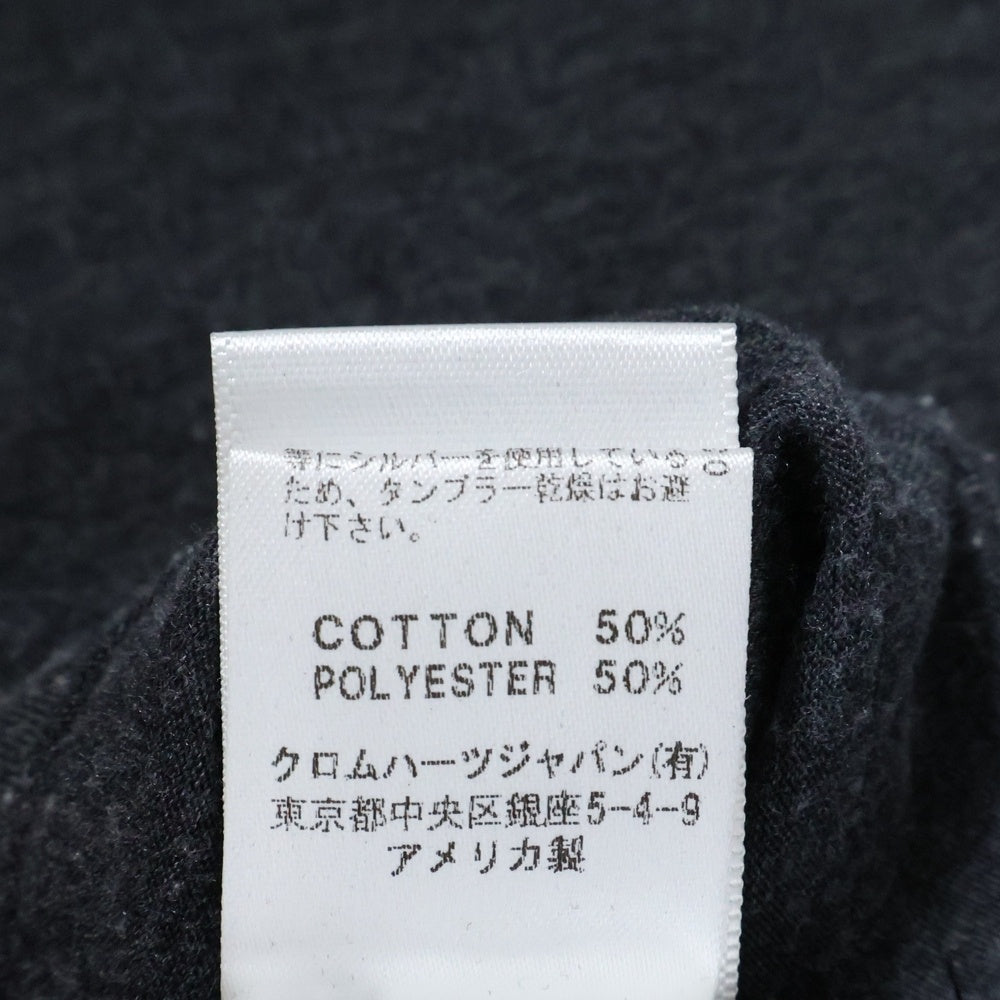 CHROME HEARTS(クロムハーツ) クロスボールボタン ヘンリーネック 長袖Tシャツ カットソー グレー