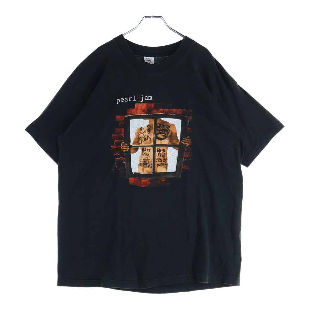 VINTAGE(ヴィンテージ) 90s PEARL JAM Window Pain パールジャム 両面プリント 半袖プリント カットソー ブラック