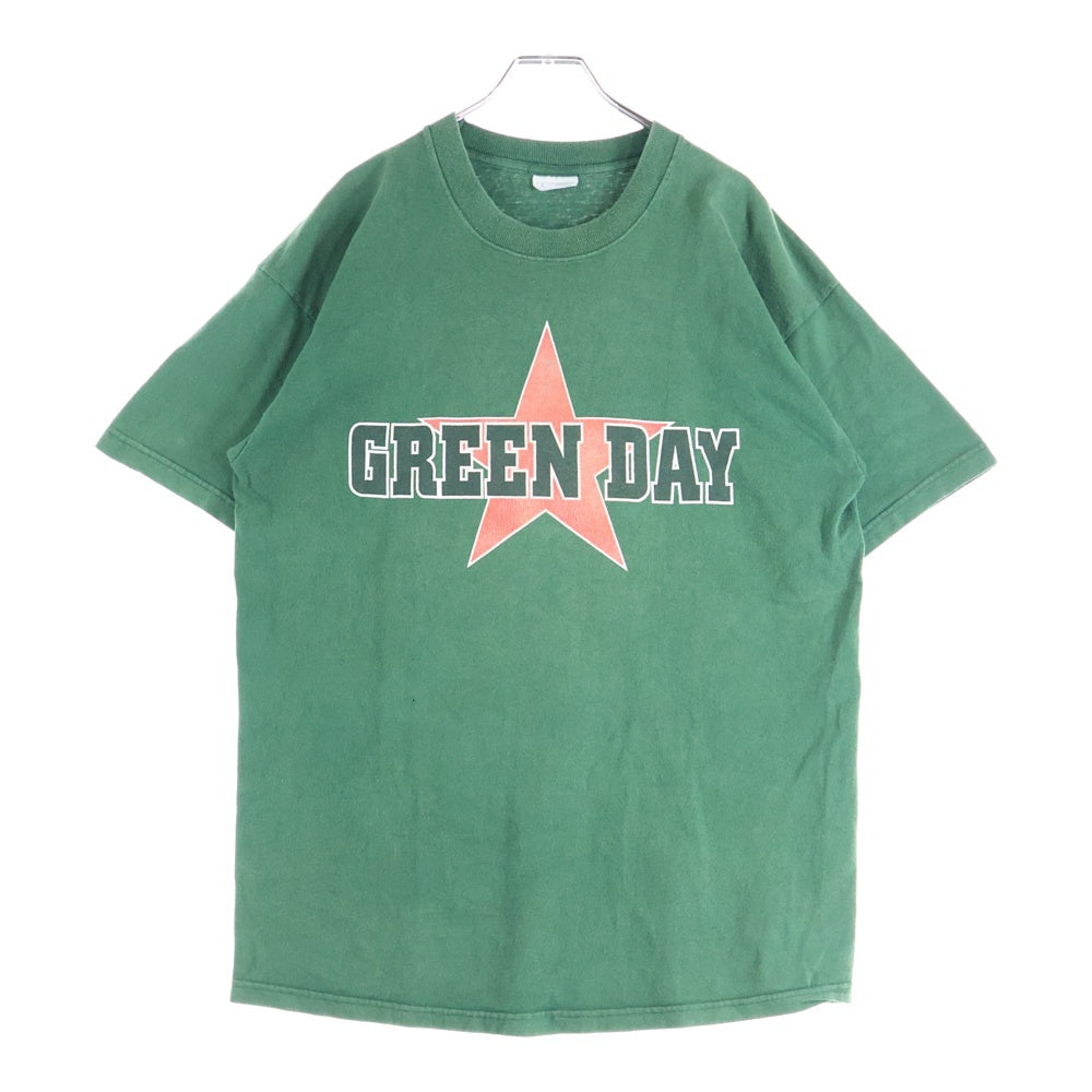 VINTAGE(ヴィンテージ) 00s GREEN DAY Shenanigans Tour Tee グリーンデイ 両面プリント 半袖Tシャツ カットソー グリーン
