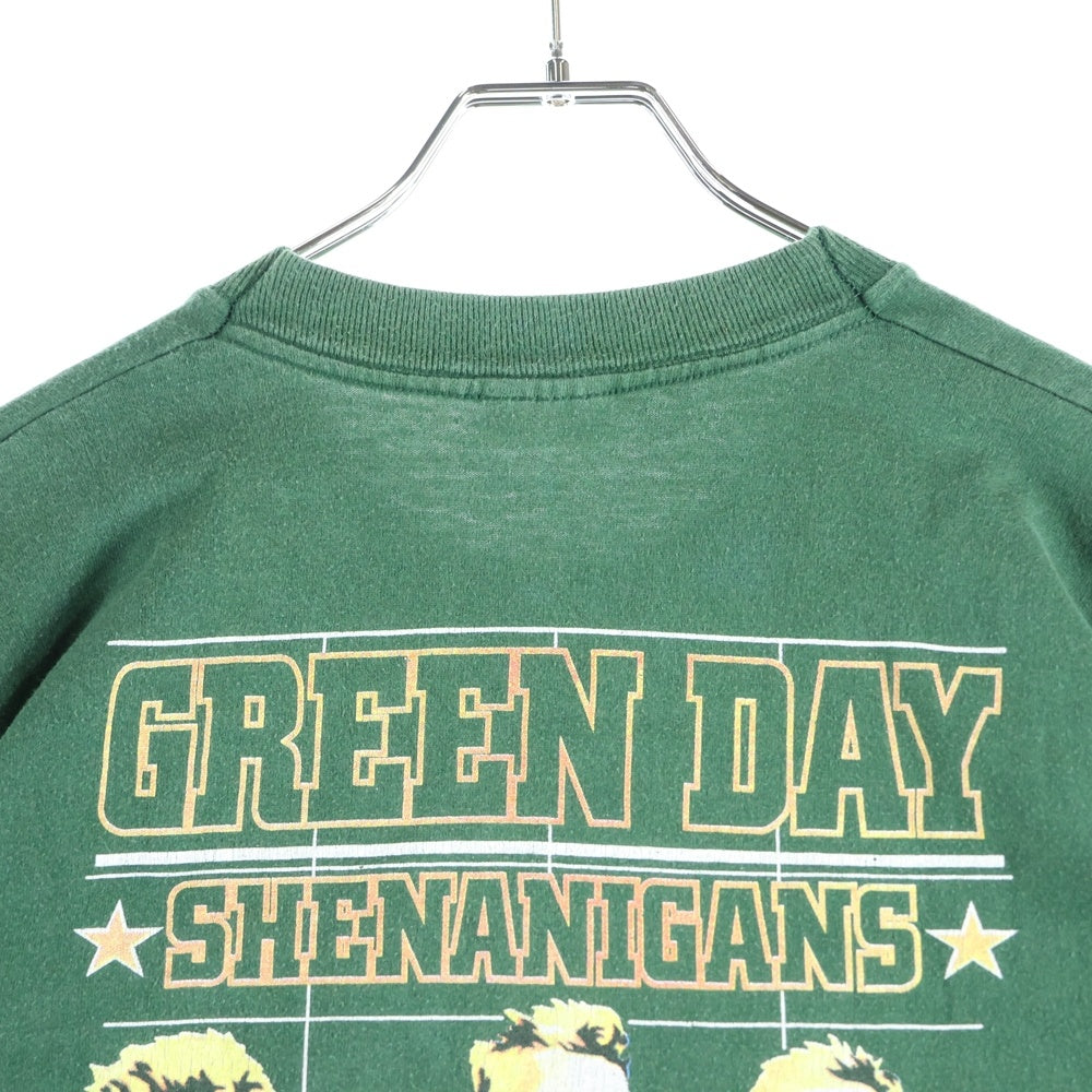 VINTAGE(ヴィンテージ) 00s GREEN DAY Shenanigans Tour Tee グリーンデイ 両面プリント 半袖Tシャツ カットソー グリーン