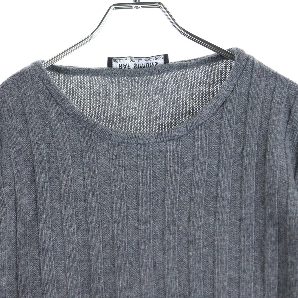 RAF SIMONS(ラフシモンズ) 00AW Confusion Wool Cable Knit コンフュージョン期 ウール ケーブルニット 長袖ニット グレー