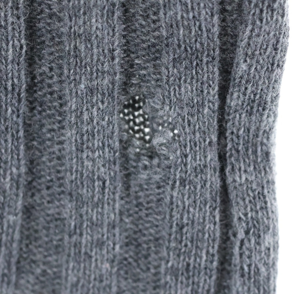 RAF SIMONS(ラフシモンズ) 00AW Confusion Wool Cable Knit コンフュージョン期 ウール ケーブルニット 長袖ニット グレー