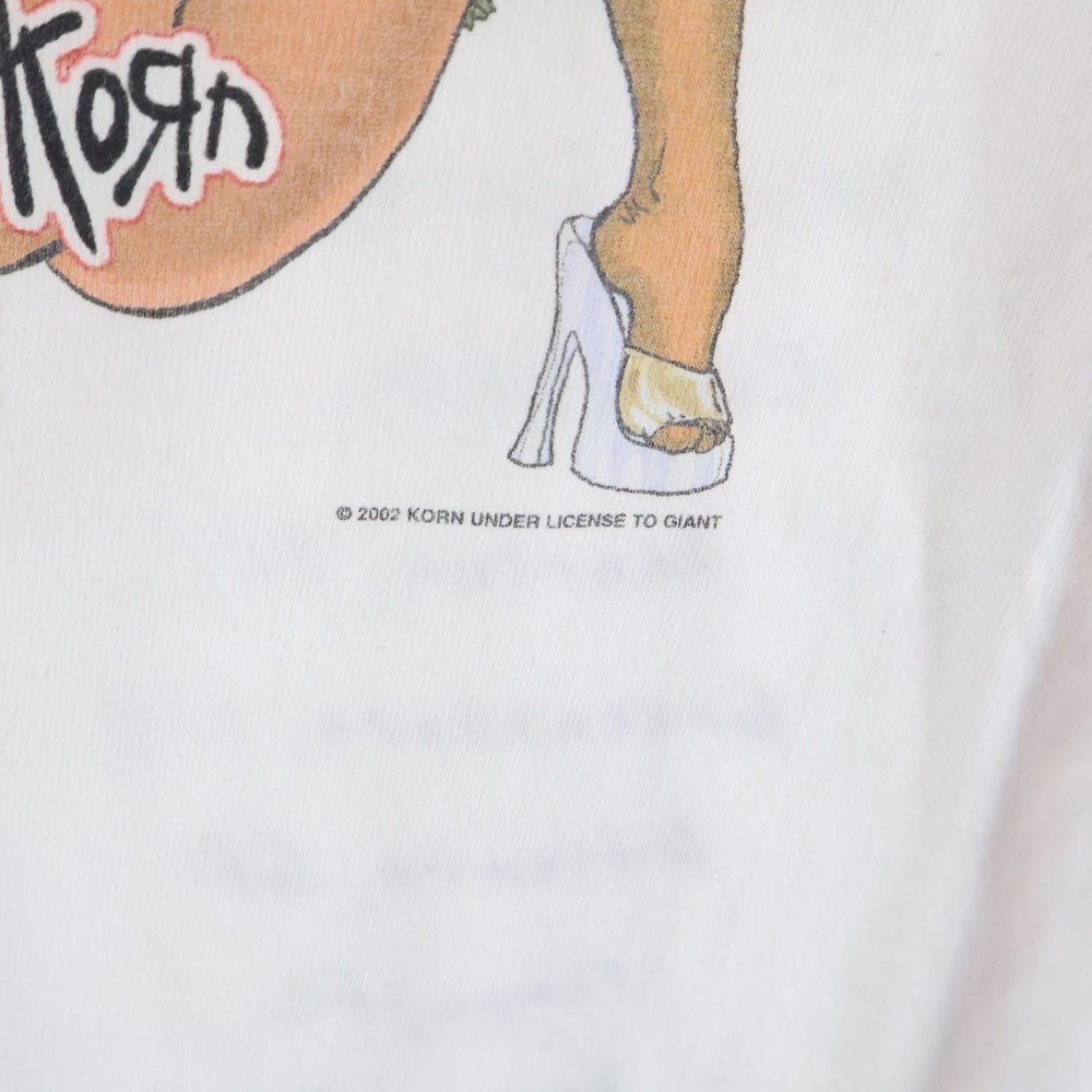VINTAGE(ヴィンテージ) 00s KORN POP SUN TOUR コーン 両面プリント Tシャツ 半袖カットソー ホワイト